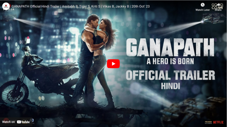 Tiger's GANAPATH Official Hindi Trailer Released